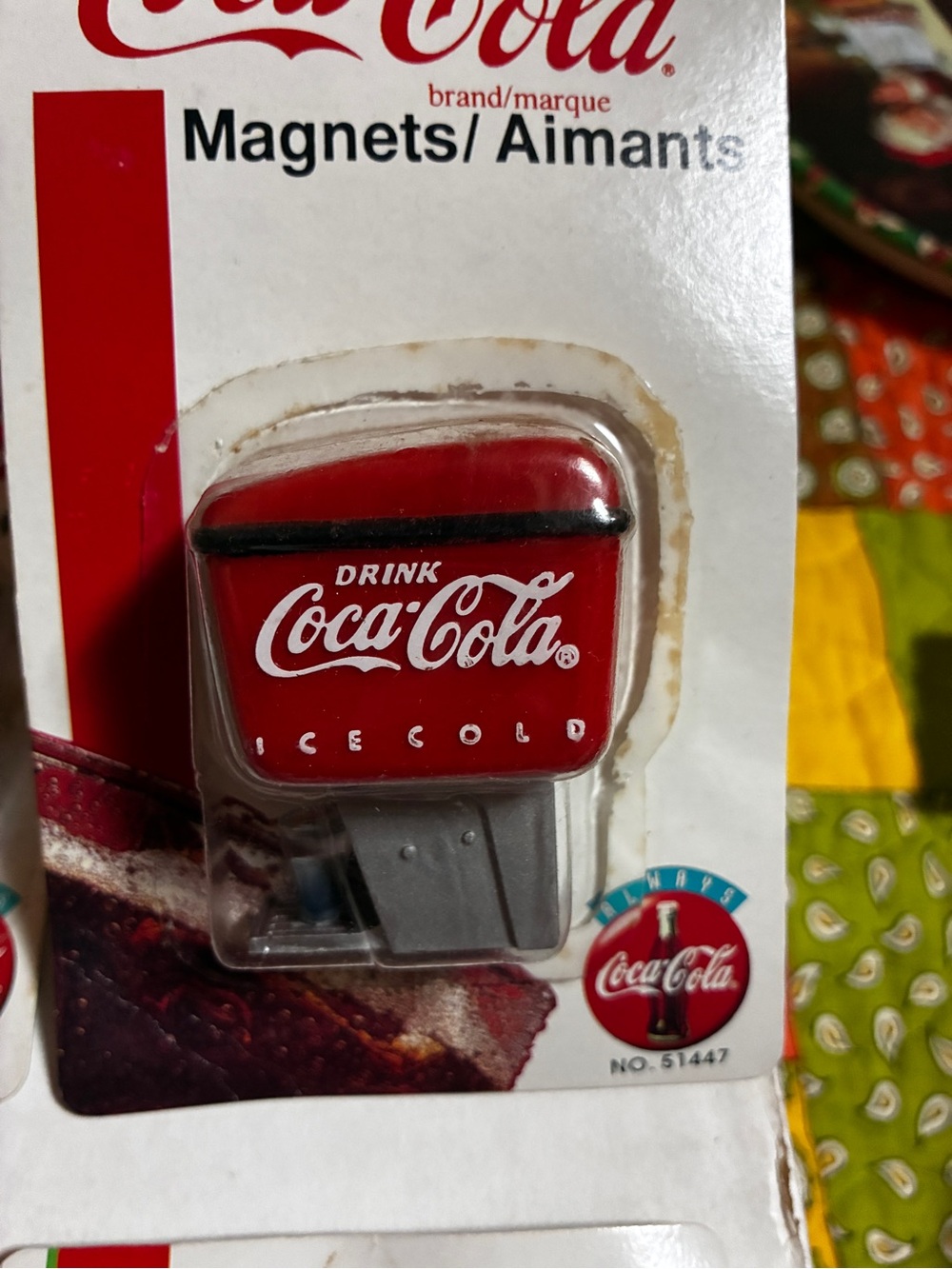 Vintage Coca Cola Red Drink Ice Cold Magnet plastic